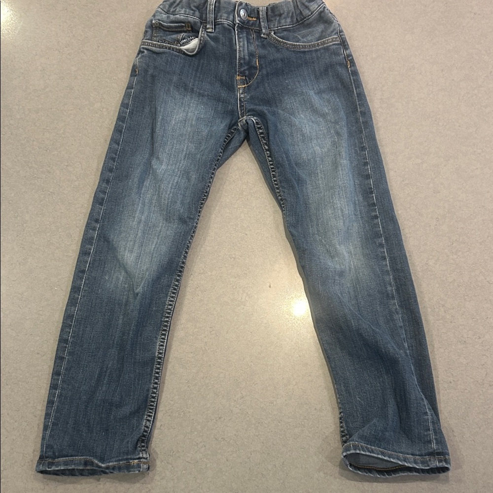 Kids Blue Denim Jeans - Classic Straight Fit H&M 8-9